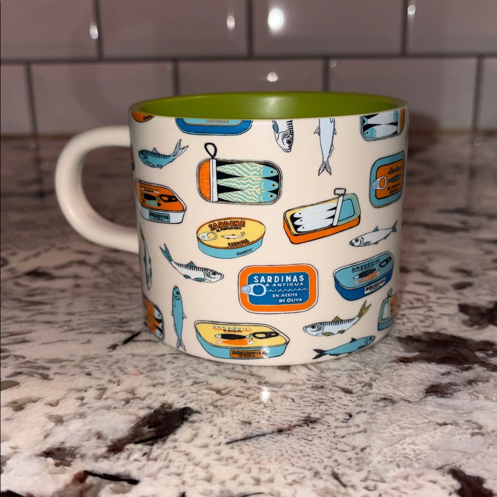 🐟Urban Outfitters Sardine Hidden Fish Mug. Unused. - Picture 2 of 16